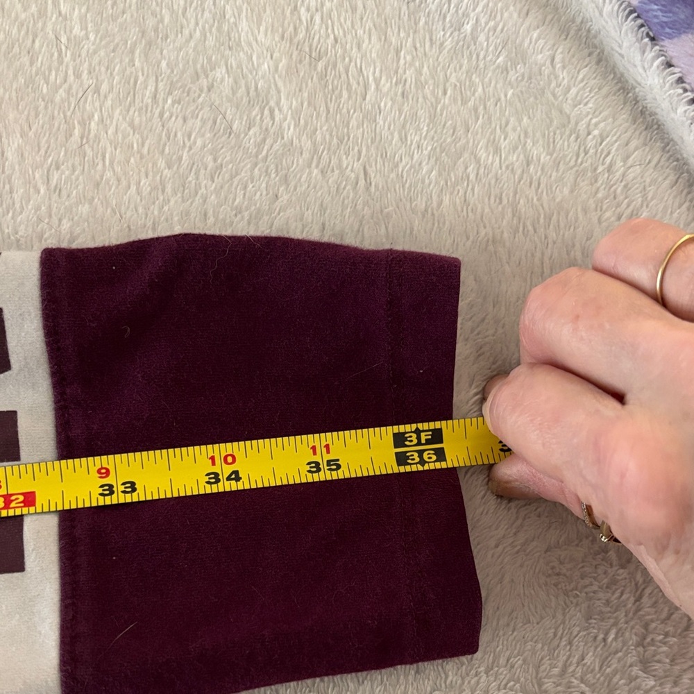 PINK Victoria's Secret Burgundy and White Quarter-Zip Pullover - Picture 15 of 15